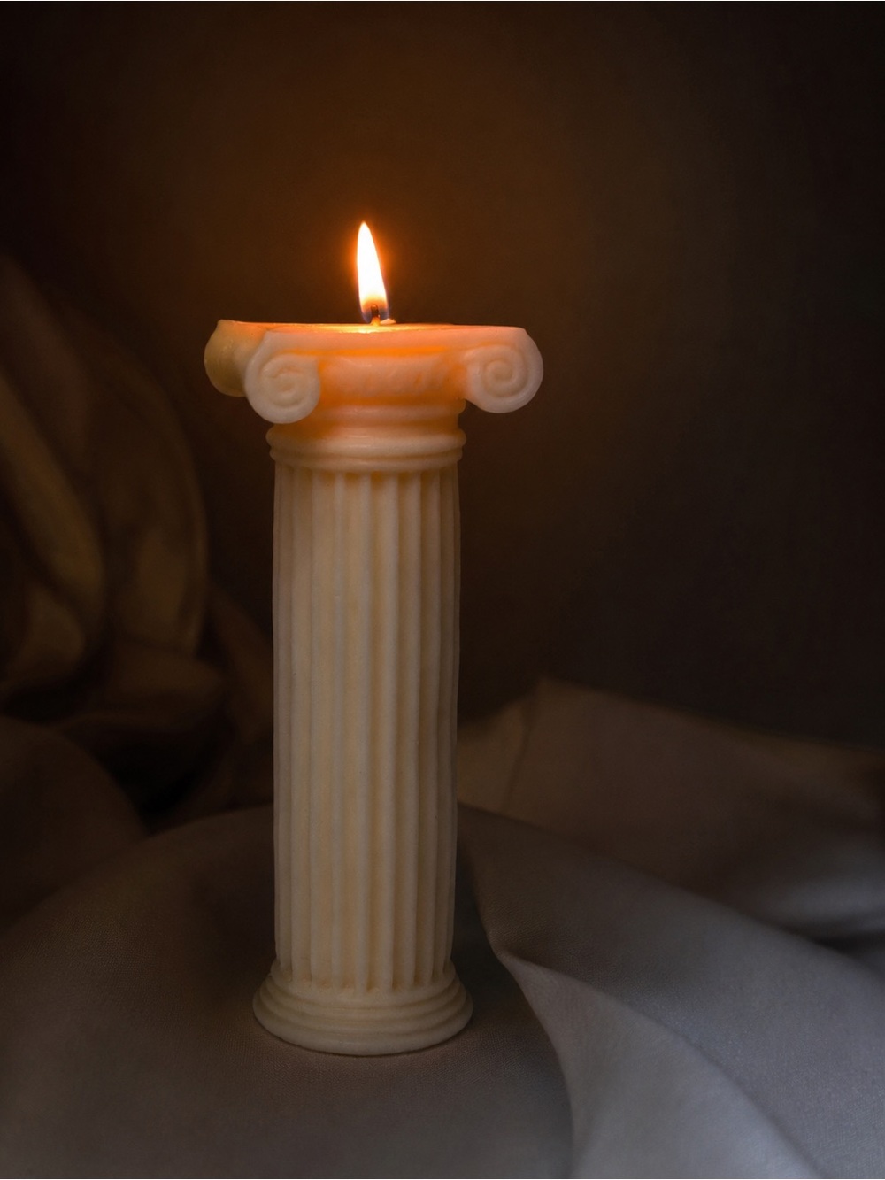 Roman Column Candle | Handcrafted Soy Wax | Greek Roman Architectural Decor